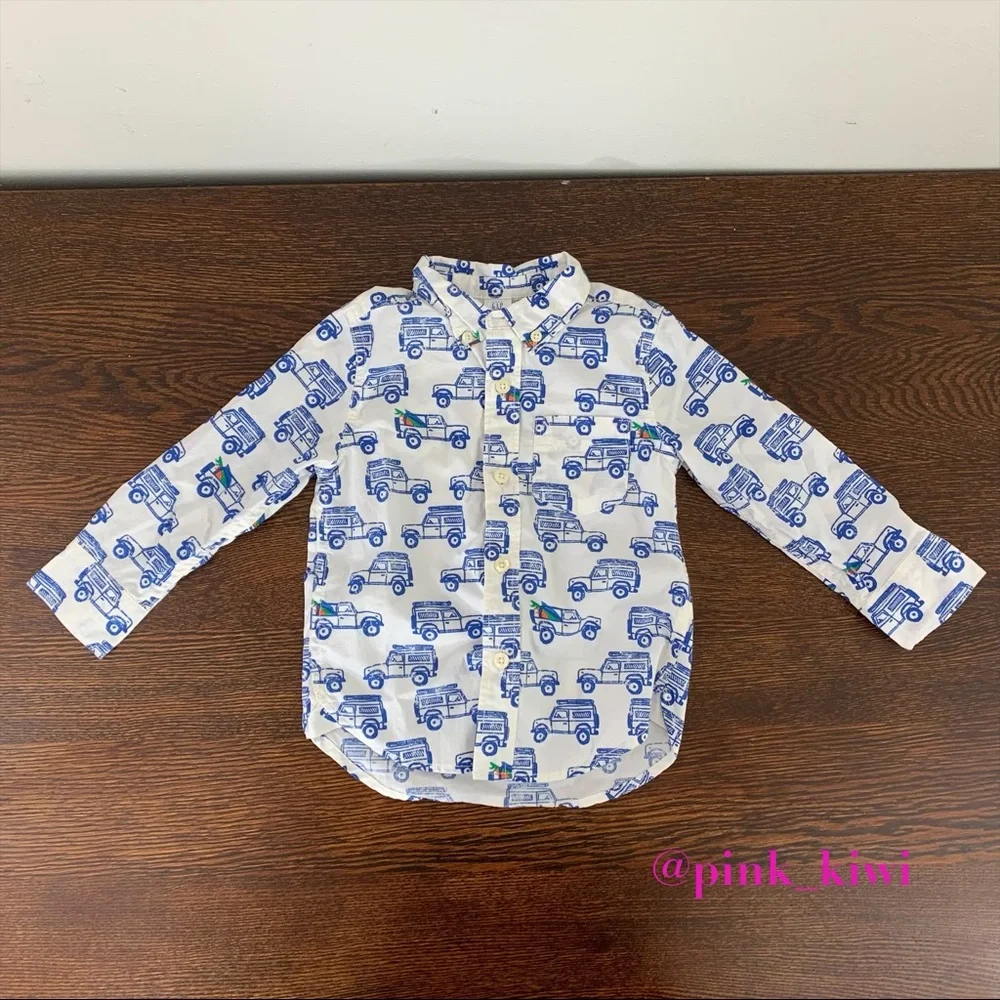 Baby Gap Toddler Printed Button Down Shirt